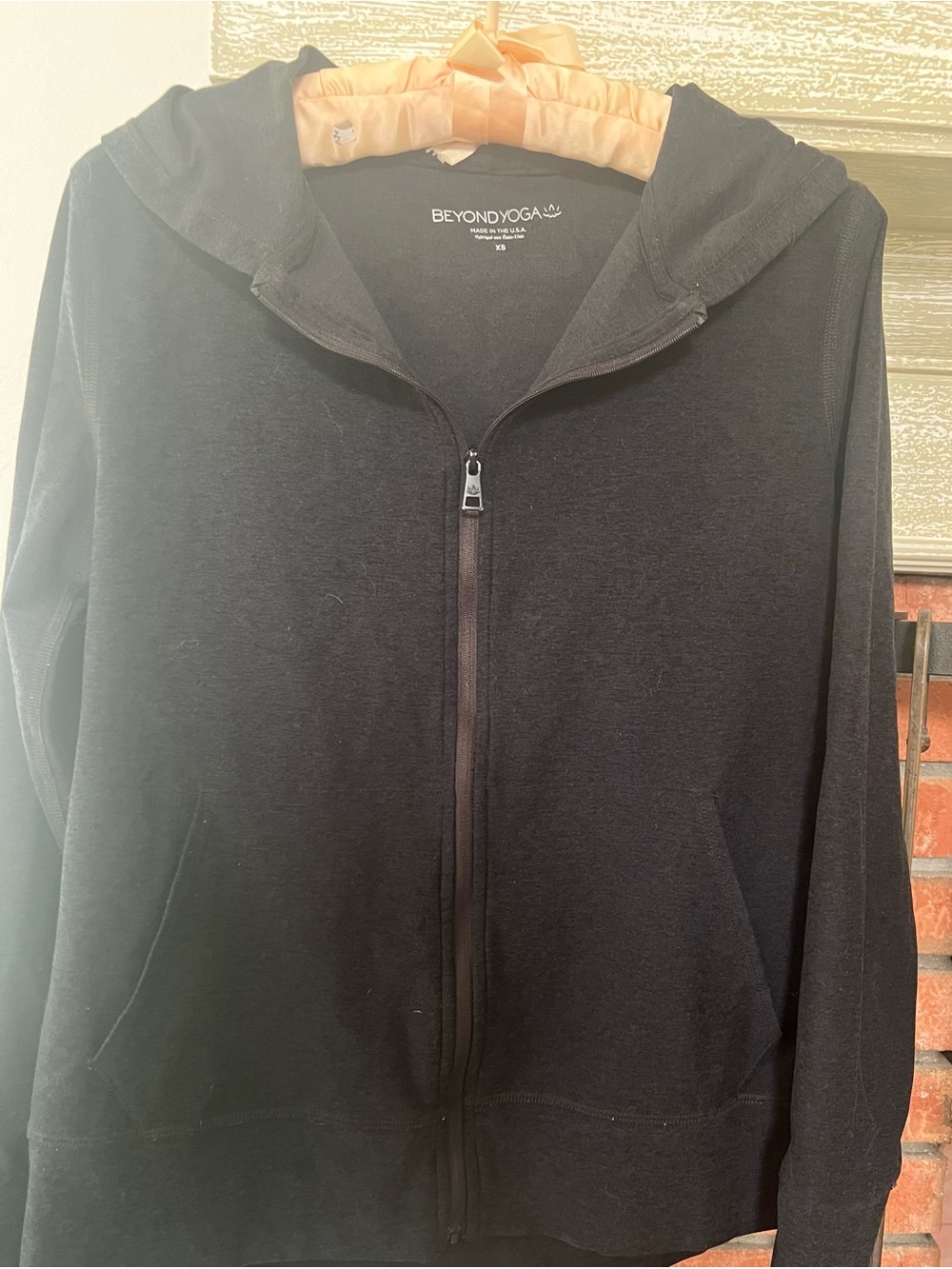 Beyond Yoga Full Zip Black Hoodie